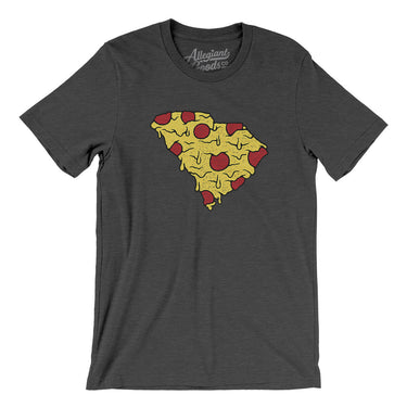 South Carolina Pizza State Men/Unisex T-Shirt-Dark Grey Heather-Allegiant Goods Co. Vintage Sports Apparel
