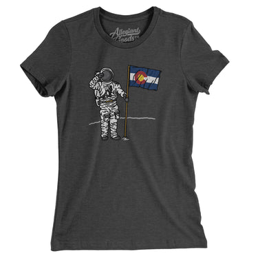 Colorado Flag Moonman Women's T-Shirt-Allegiant Goods Co. Vintage Sports Apparel