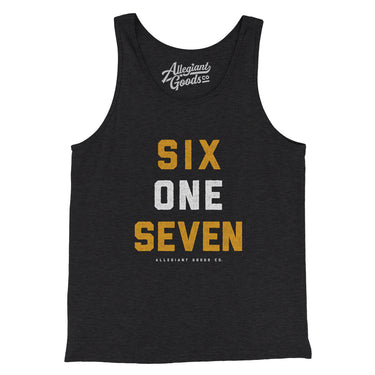 Boston 617 Men/Unisex Tank Top-Allegiant Goods Co. Vintage Sports Apparel
