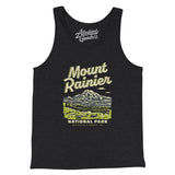 Mount Rainier National Park Men/Unisex Tank Top-Dark Grey Heather-Allegiant Goods Co. Vintage Sports Apparel