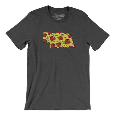 Nebraska Pizza State Men/Unisex T-Shirt-Allegiant Goods Co. Vintage Sports Apparel
