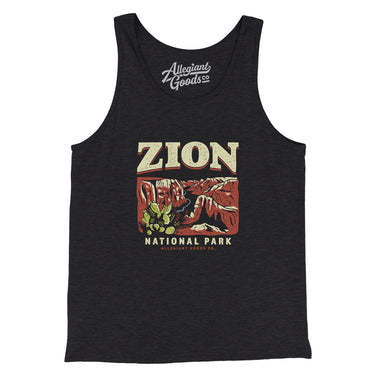 Zion National Park Men/Unisex Tank Top-Allegiant Goods Co. Vintage Sports Apparel
