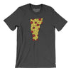 Vermont Pizza State Men/Unisex T-Shirt-Dark Grey Heather-Allegiant Goods Co. Vintage Sports Apparel