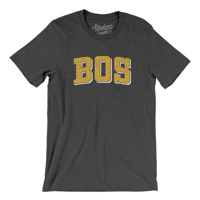 BOS Varsity Men/Unisex T-Shirt-Dark Grey Heather-Allegiant Goods Co. Vintage Sports Apparel