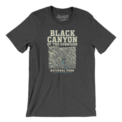 Black Canyon Of The Gunnison National Park Men/Unisex T-Shirt-Dark Grey Heather-Allegiant Goods Co. Vintage Sports Apparel