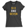 Boston 617 Women's T-Shirt-Dark Grey Heather-Allegiant Goods Co. Vintage Sports Apparel
