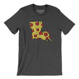 Louisiana Pizza State Men/Unisex T-Shirt-Allegiant Goods Co. Vintage Sports Apparel