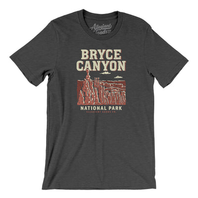 Bryce Canyon National Park Men/Unisex T-Shirt-Dark Grey Heather-Allegiant Goods Co. Vintage Sports Apparel