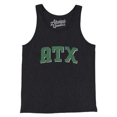 Atx Varsity Men/Unisex Tank Top-Dark Grey Heather-Allegiant Goods Co. Vintage Sports Apparel