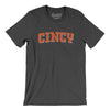 Cincy Varsity Men/Unisex T-Shirt-Dark Grey Heather-Allegiant Goods Co. Vintage Sports Apparel