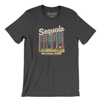Sequoia National Park Men/Unisex T-Shirt-Dark Grey Heather-Allegiant Goods Co. Vintage Sports Apparel