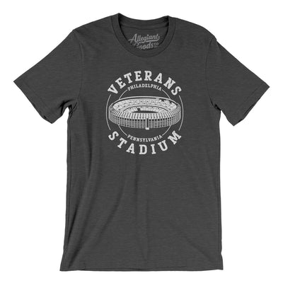 Veterans Stadium Philadelphia Men/Unisex T-Shirt-Dark Grey Heather-Allegiant Goods Co. Vintage Sports Apparel