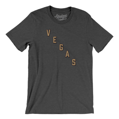 Vegas Hockey Jersey Men/Unisex T-Shirt-Dark Grey Heather-Allegiant Goods Co. Vintage Sports Apparel