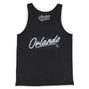 Orlando Retro Men/Unisex Tank Top-Dark Grey Heather-Allegiant Goods Co. Vintage Sports Apparel