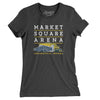 Market Square Arena Indianapolis Women's T-Shirt-Dark Grey Heather-Allegiant Goods Co. Vintage Sports Apparel