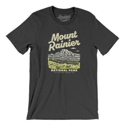 Mount Rainier National Park Men/Unisex T-Shirt-Dark Grey-Allegiant Goods Co. Vintage Sports Apparel