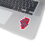 Illinois Home State Sticker (Red & Navy Blue)-Allegiant Goods Co. Vintage Sports Apparel