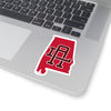 Alabama Home State Sticker (Crimson & White)-4x4"-Allegiant Goods Co. Vintage Sports Apparel