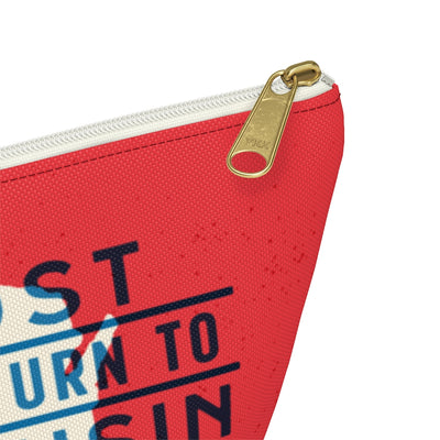 If Lost Return to Wisconsin Accessory Bag-Allegiant Goods Co. Vintage Sports Apparel