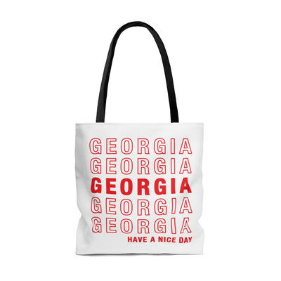 Georgia Retro Thank You Tote Bag-Allegiant Goods Co. Vintage Sports Apparel