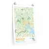 Baltimore Maryland City Street Map Poster-20″ × 30″-Allegiant Goods Co. Vintage Sports Apparel