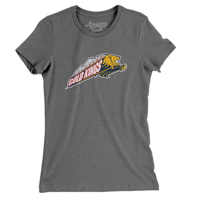 Colorado Gold Kings Women's T-Shirt-Deep Heather-Allegiant Goods Co. Vintage Sports Apparel