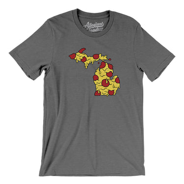 Michigan Pizza State Men/Unisex T-Shirt-Allegiant Goods Co. Vintage Sports Apparel