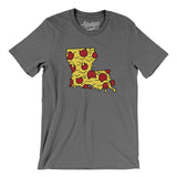 Louisiana Pizza State Men/Unisex T-Shirt-Allegiant Goods Co. Vintage Sports Apparel