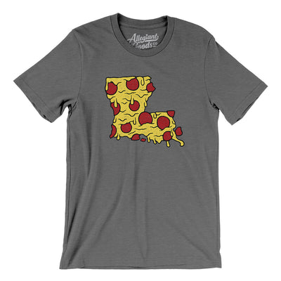 Louisiana Pizza State Men/Unisex T-Shirt-Deep Heather-Allegiant Goods Co. Vintage Sports Apparel