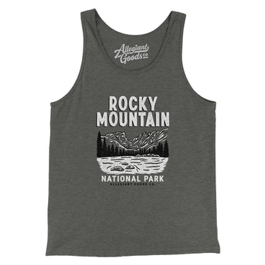 Rocky Mountains National Park Men/Unisex Tank Top-Allegiant Goods Co. Vintage Sports Apparel