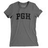 Pgh Varsity Women's T-Shirt-Deep Heather-Allegiant Goods Co. Vintage Sports Apparel
