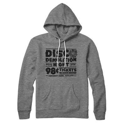 Disco Demolition Night Hoodie-Deep Heather-Allegiant Goods Co. Vintage Sports Apparel