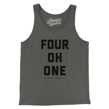 Rhode Island 401 Men/Unisex Tank Top-Allegiant Goods Co. Vintage Sports Apparel