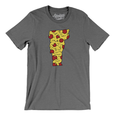 Vermont Pizza State Men/Unisex T-Shirt-Deep Heather-Allegiant Goods Co. Vintage Sports Apparel