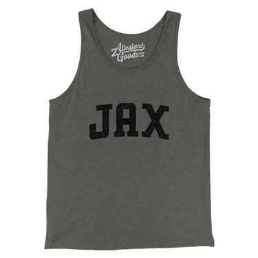 Jax Varsity Men/Unisex Tank Top-Deep Heather-Allegiant Goods Co. Vintage Sports Apparel