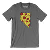 Nevada Pizza State Men/Unisex T-Shirt-Deep Heather-Allegiant Goods Co. Vintage Sports Apparel