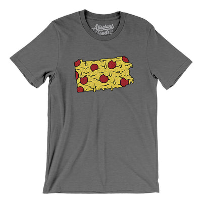 Pennsylvania Pizza State Men/Unisex T-Shirt-Deep Heather-Allegiant Goods Co. Vintage Sports Apparel