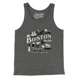 Boston Things Men/Unisex Tank Top-Deep Heather-Allegiant Goods Co. Vintage Sports Apparel