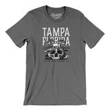 Tampa Florida Pirate Skull Gasparilla Men/Unisex T-Shirt-Allegiant Goods Co. Vintage Sports Apparel