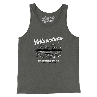 Yellowstone National Park Men/Unisex Tank Top-Allegiant Goods Co. Vintage Sports Apparel