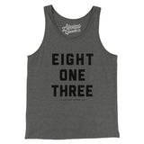 Tampa 813 Men/Unisex Tank Top-Deep Heather-Allegiant Goods Co. Vintage Sports Apparel
