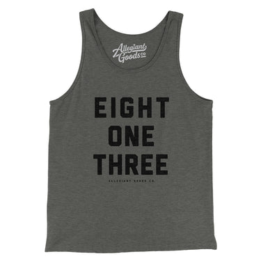 Tampa 813 Men/Unisex Tank Top-Deep Heather-Allegiant Goods Co. Vintage Sports Apparel