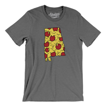 Alabama Pizza State Men/Unisex T-Shirt-Allegiant Goods Co. Vintage Sports Apparel