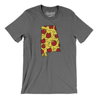 Alabama Pizza State Men/Unisex T-Shirt-Deep Heather-Allegiant Goods Co. Vintage Sports Apparel
