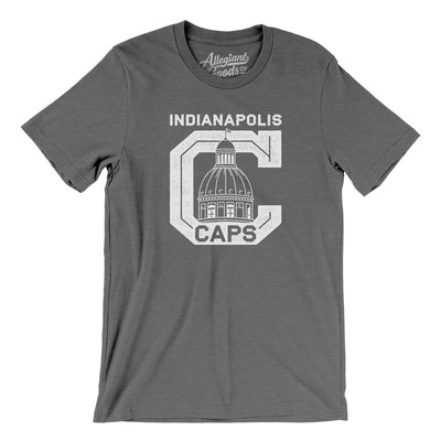 Indianapolis Caps Men/Unisex T-Shirt-Deep Heather-Allegiant Goods Co. Vintage Sports Apparel