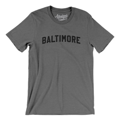 Baltimore Varsity Men/Unisex T-Shirt-Deep Heather-Allegiant Goods Co. Vintage Sports Apparel