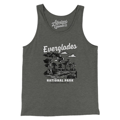 Everglades National Park Men/Unisex Tank Top-Deep Heather-Allegiant Goods Co. Vintage Sports Apparel