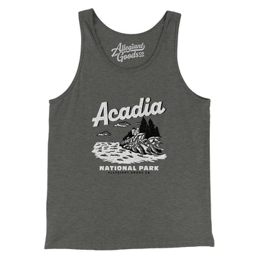 Acadia National Park Men/Unisex Tank Top-Allegiant Goods Co. Vintage Sports Apparel