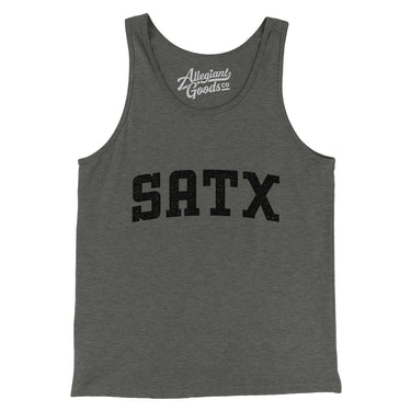 Satx Varsity Men/Unisex Tank Top-Allegiant Goods Co. Vintage Sports Apparel
