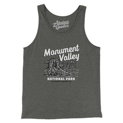 Monument Valley National Park Men/Unisex Tank Top-Deep Heather-Allegiant Goods Co. Vintage Sports Apparel